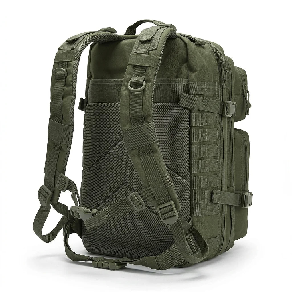 45L Tactical Hunting Backpack — MOLLE Camo Water-Resistant Rucksack