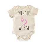 Fishing Worm Fish - Baby Boy Girl Clothes Infant Bodysuit Funny Cute