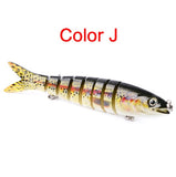 Pike Fishing Lures Artificial Multi Jointed Sections Hard Bait