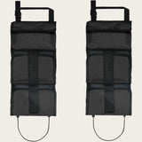 2Pcs Rifle Sling Racks, Car Seat Back Tactical Gun Hanging Bags, Multi-Pocket Gun Oxford Carry Case for Hunting Auto Truck Use