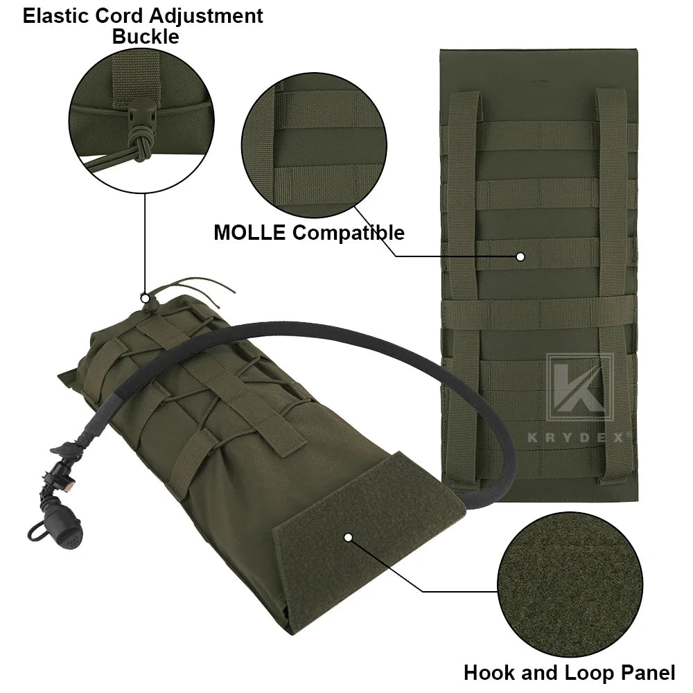 Tactical Hydration Pack — 3L MOLLE Water Bladder Pouch