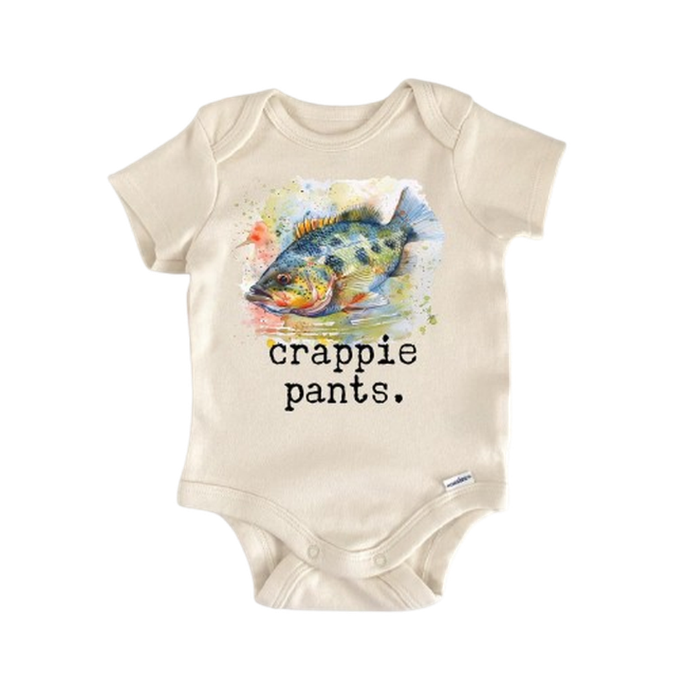 Fishing Crappie - Baby Boy Girl Clothes Infant Bodysuit Funny Cute Newborn