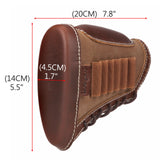 Tourbon Rifle Gun Buttstock Cover Canvas Cheek Riser Rest Recoil Reducing Pad with Cartridges Bullet Holder Hunting Accessories
