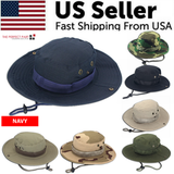 Boonie Bucket Hats Outdoor Fishing Hunting Wide Brim Mesh Camo Safari