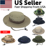 Boonie Bucket Hats Outdoor Fishing Hunting Wide Brim Mesh Camo Safari
