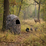 Hunting Blind 1 Person For Deer Turkey Hunting, Portable Camouflage Tent, Reinforced Durable Shelter, Silent Zipper Door Window, Compact Carry Bag