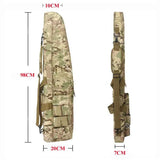 68/98/118cm Multifunctional Outdoor Hunt Rifle Air Gun Shoulder Bag Fishing Gear Pouh with Cushion Padded Protection Carry Bag