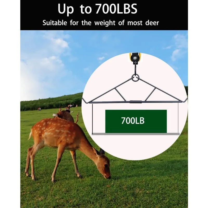 Deer Hanger Hoist & Drag Harness — Skinning Gear for Deer & Elk