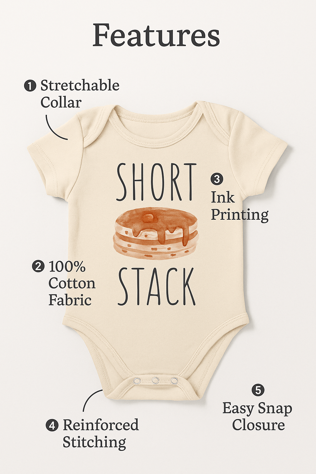 Wild Boar Hunting Pig - Baby Boy Girl Clothes Infant Bodysuit Funny Cute Newborn