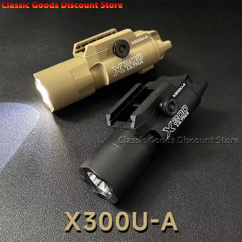Tactical Light X300 X300U Nylon Pistol Gun Strobe LED Light Fit 20mm Rail Airsoft Hanging Hunting Flashlight