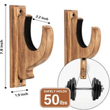 4pcs/2pcs/1pc wooden wall mounted gun rack, home hunting rifle storage rack, bow and arrow gun wall decoration rack