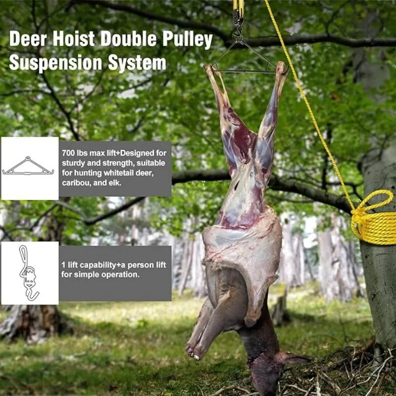 Deer Hanger Hoist & Drag Harness — Skinning Gear for Deer & Elk