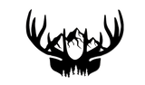 Deer Antler Mountains - Metal Wall Art