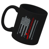 Fishing Rod American Flag 11oz Mug