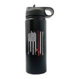 Fishing Rod American Flag 20oz Sport Bottle