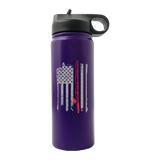 Fishing Rod American Flag 20oz Sport Bottle