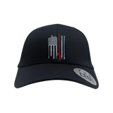 Fishing Rod American Flag Embroidered Baseball Hat