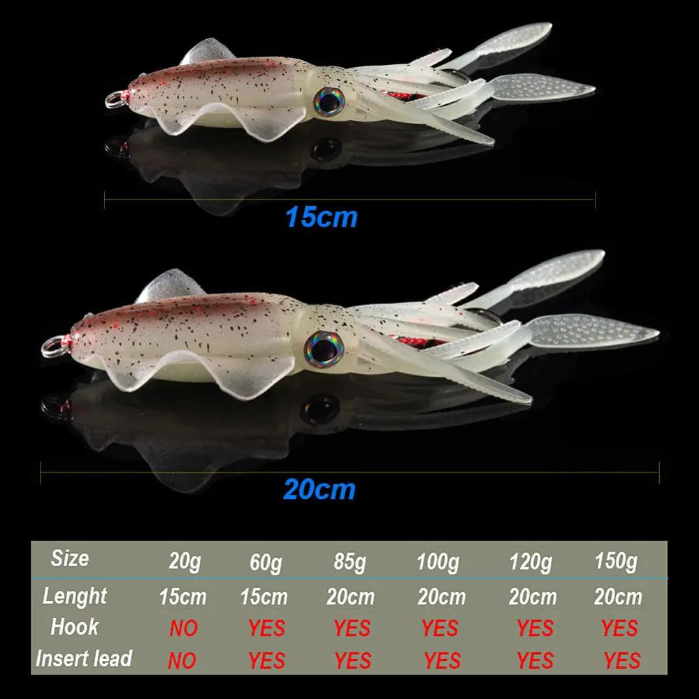 SUNMILE Fishing Soft Squid Lure