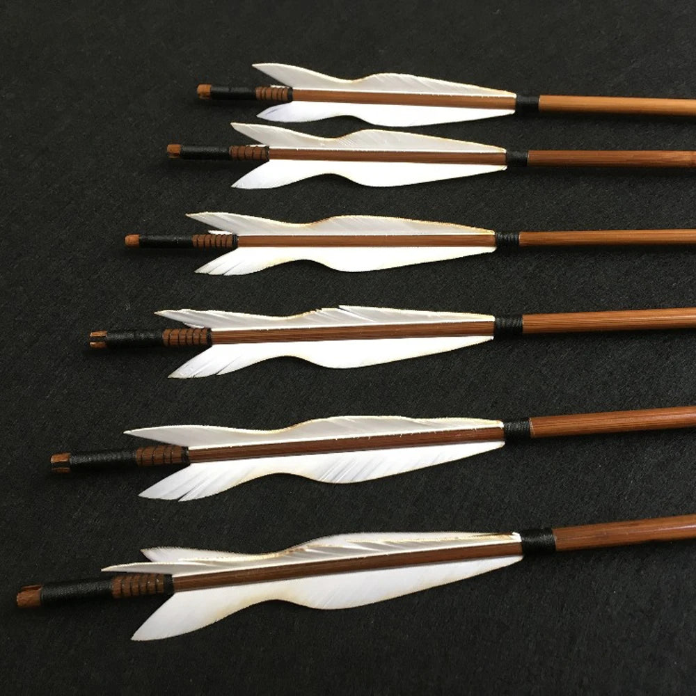 28''-34'' Archery Handmade Bamboo Arrows 5 Inches