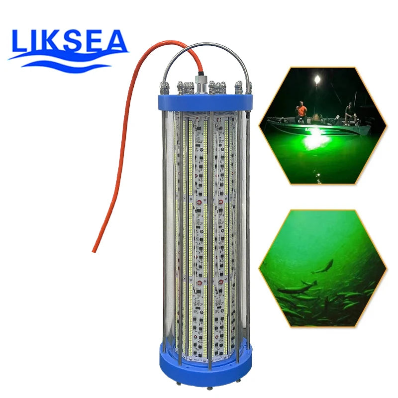 5000W Led Underwater Fishing Light  Green Night Fishing Light Fishing Lure