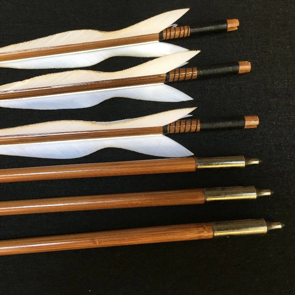 28''-34'' Archery Handmade Bamboo Arrows 5 Inches