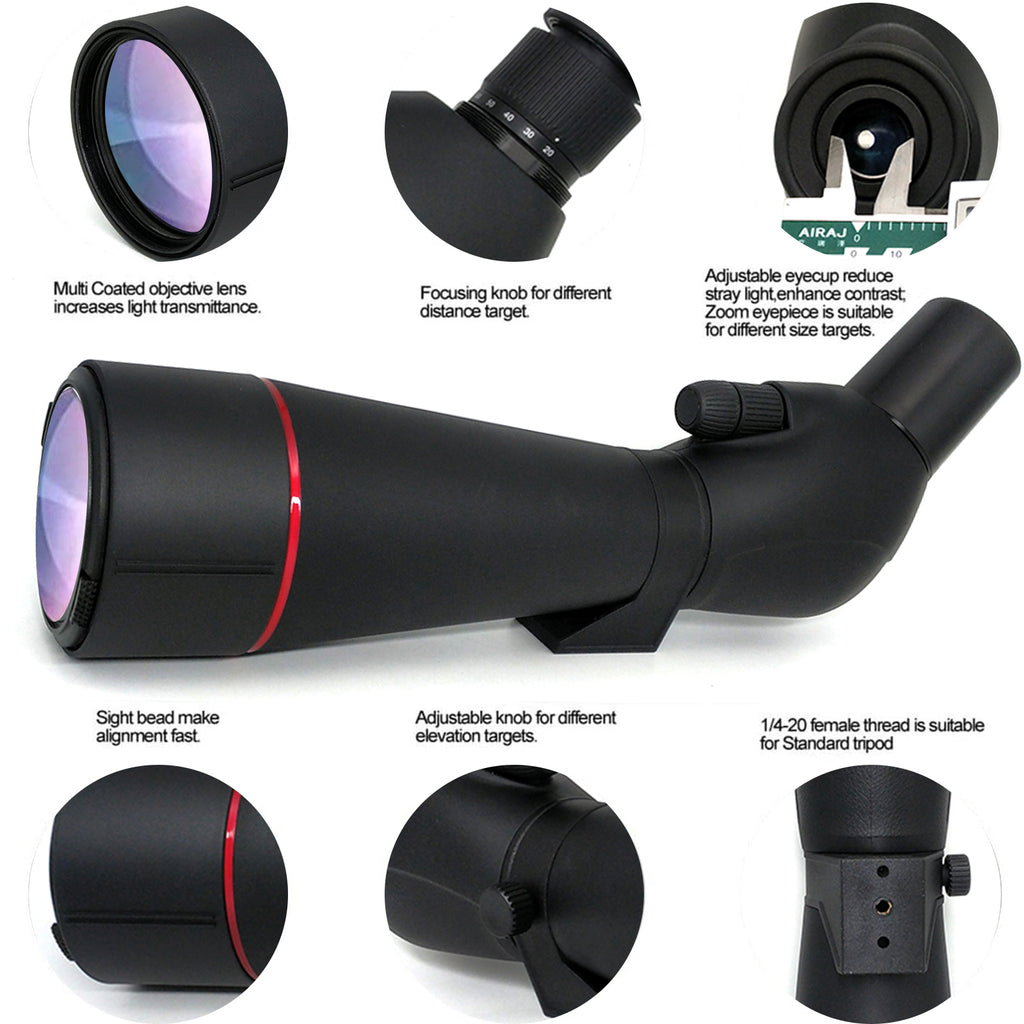 Newest 20-60x80 Waterproof Spotting Scope With Tripod