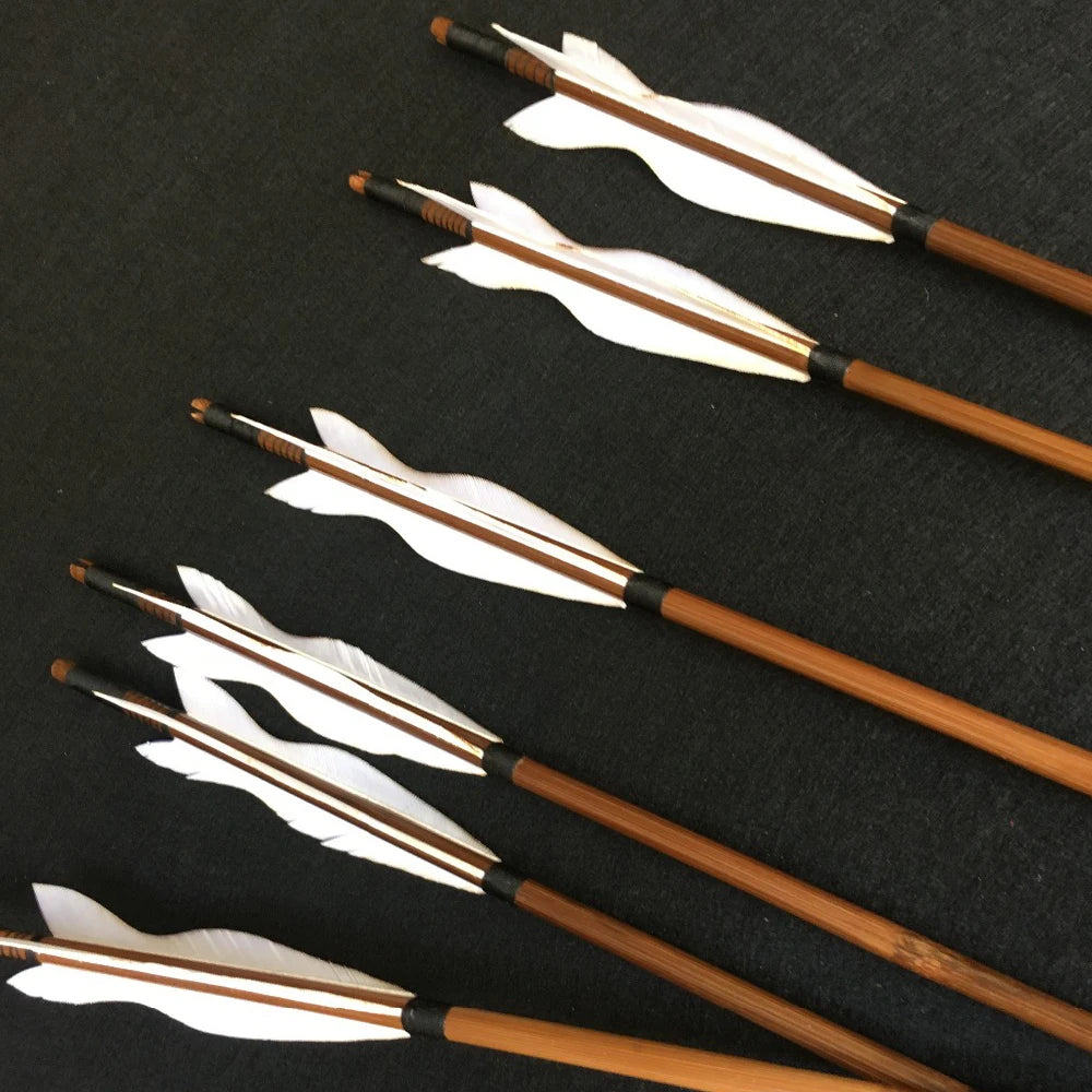 28''-34'' Archery Handmade Bamboo Arrows 5 Inches