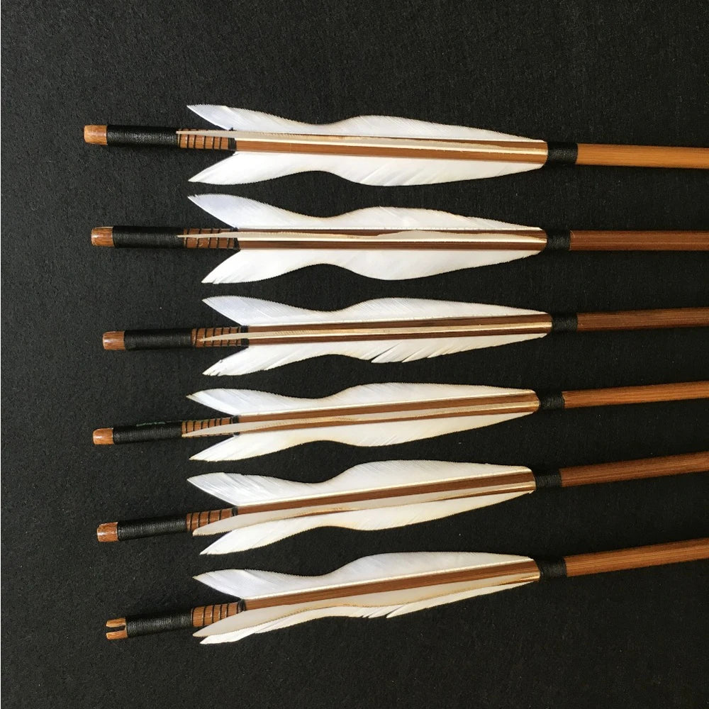 28''-34'' Archery Handmade Bamboo Arrows 5 Inches