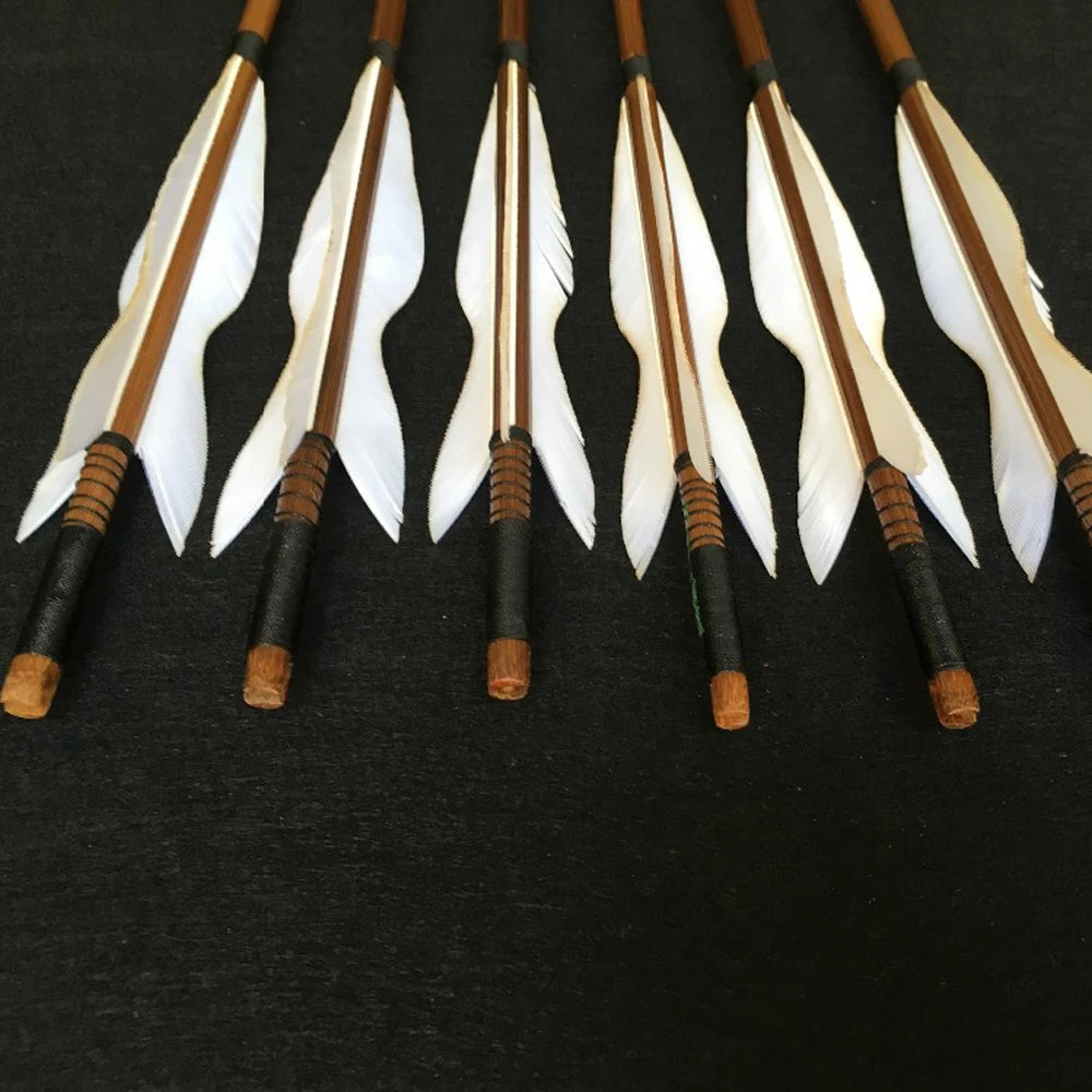 28''-34'' Archery Handmade Bamboo Arrows 5 Inches