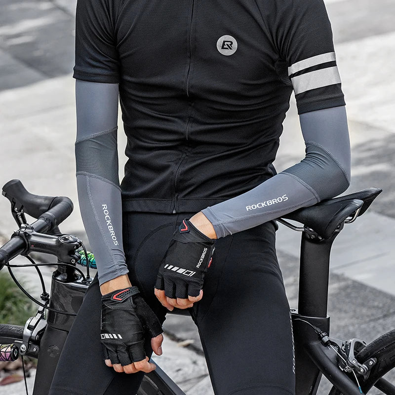Ice Fabric Running Camping Arm Warmers