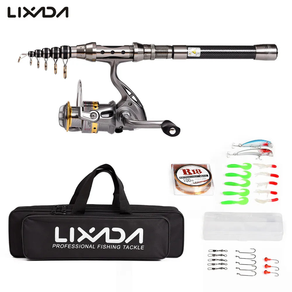Fishing Rod Reel Combo Full Kit