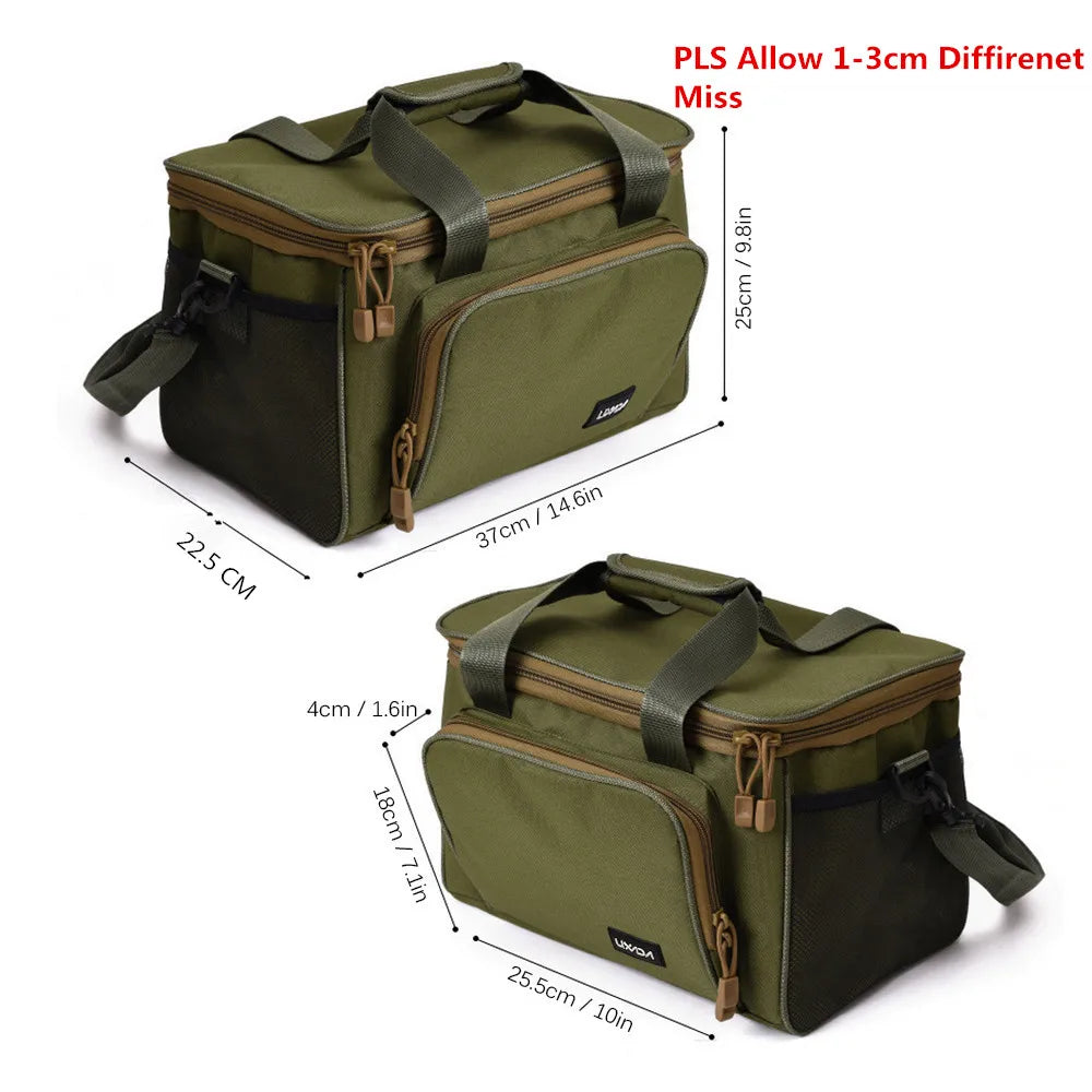 Lixada Fishing Bag Portable Multifunction Canvas
