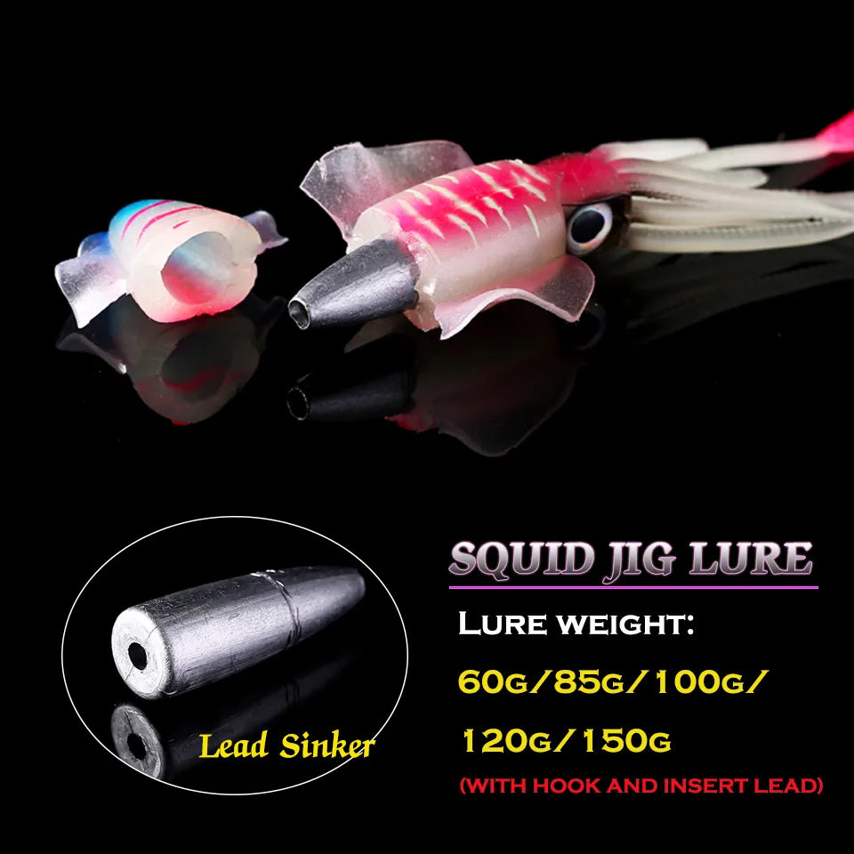 SUNMILE Fishing Soft Squid Lure