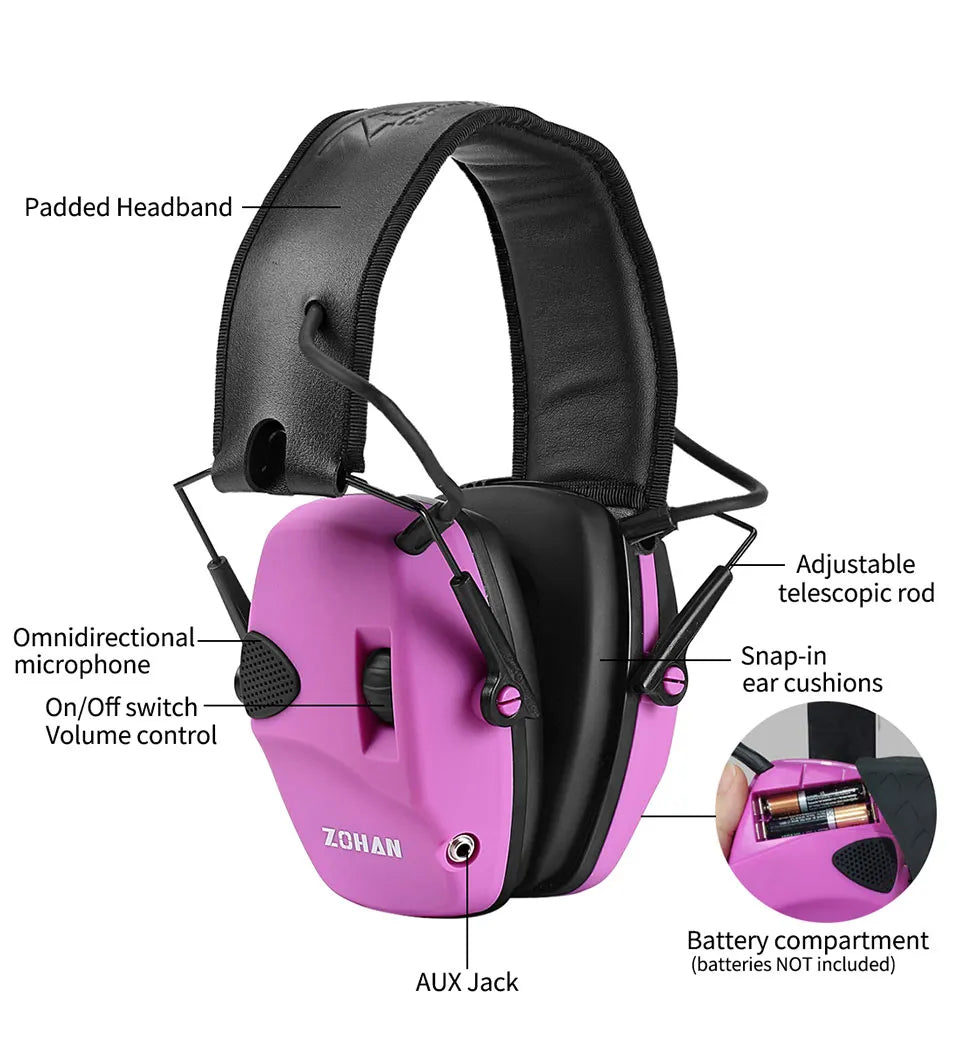 Electronic Hearing Protection Shooting Earmuffs