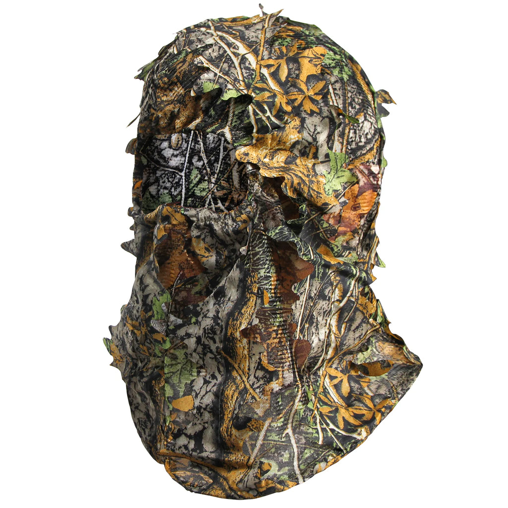 Camouflage Leafy Hat 3D Full Face Mask