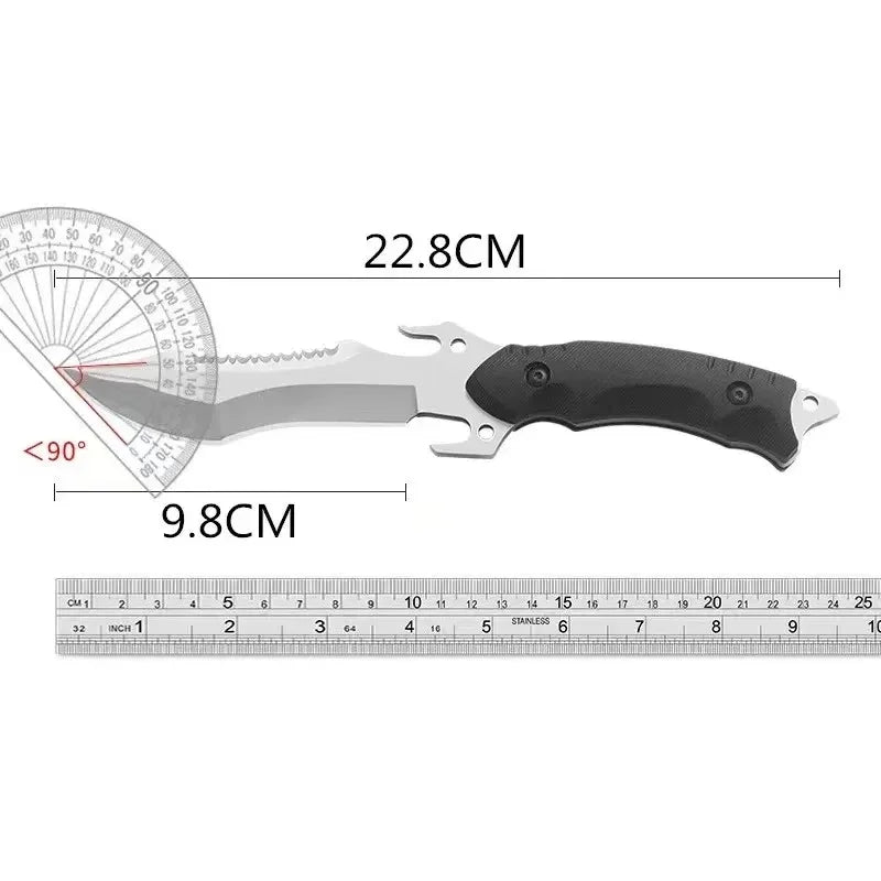 Portable High Hardness Survival Knife Straight Outdoor Tool Pocket