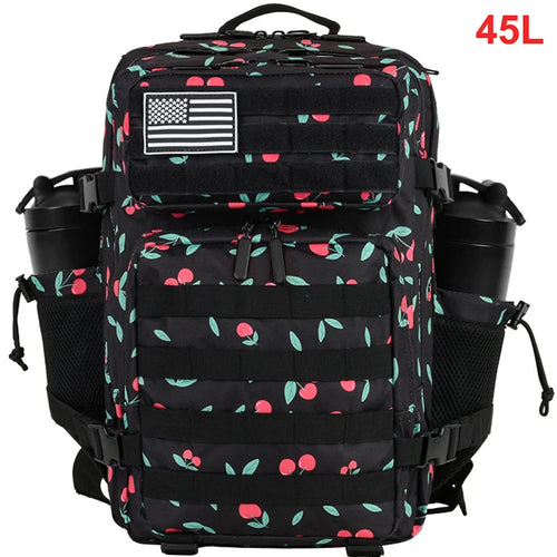 45L Tactical Backpack Men Outdoor Waterproof Sports Travel Gym Hiking