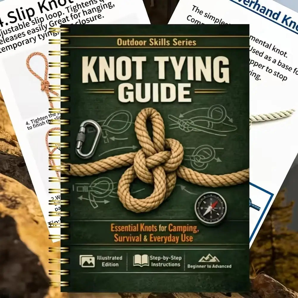 40 Page Step-by-Step Illustrated Outdoor Survival Knot Bible Complete