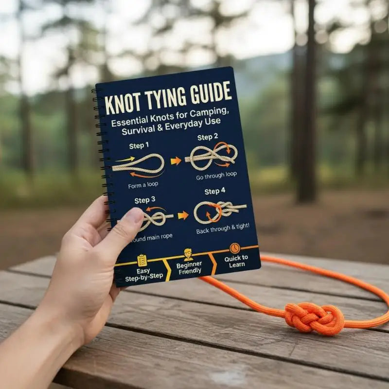 Tear Resistant Outdoor Survival Knots Step-by-Step Guide Compact