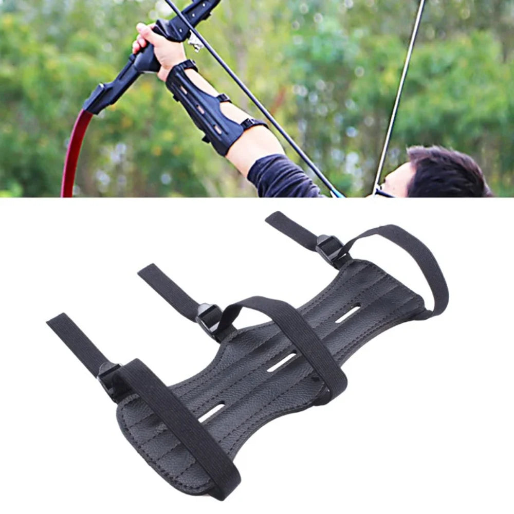 Archery Equipment Arm Guard Protection Forearm Safe Adjustable Bow