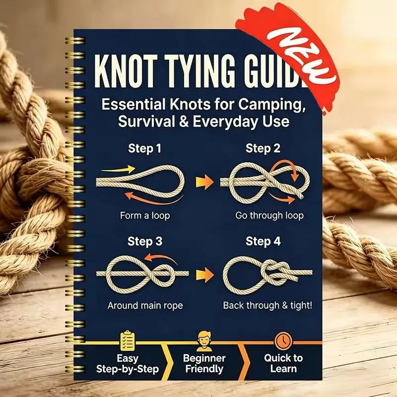 Tear Resistant Outdoor Survival Knots Step-by-Step Guide Compact