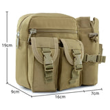 Tactical Men Waist Pack Nylon Hiking Water Bottle Phone Pouch Outdoor