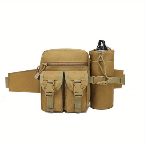 Tactical Men Waist Pack Nylon Hiking Water Bottle Phone Pouch Outdoor