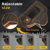 2025 IWB/OWB Leather Holster for Glock 17/19/23/26/42/43X, Taurus