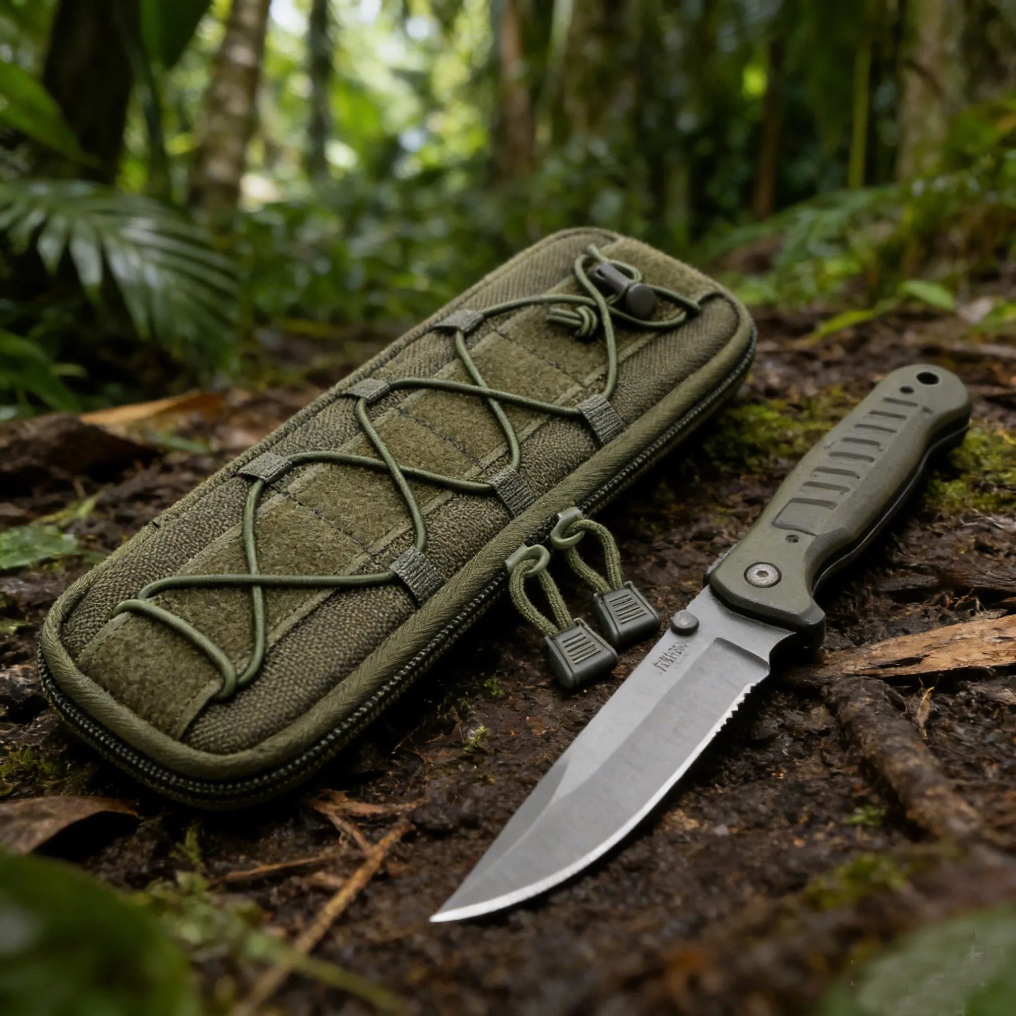 Tactical Molle Knife Pouch EDC Tool Knives Holder Hunting Accessories