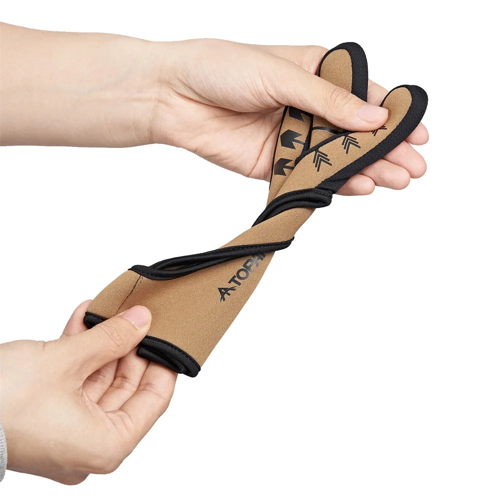 Archery Glove Three Finger Guard  Shooting Gloves Finger Tab for Men