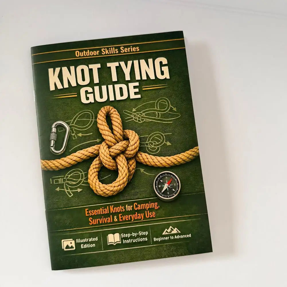 40 Page Step-by-Step Illustrated Outdoor Survival Knot Bible Complete