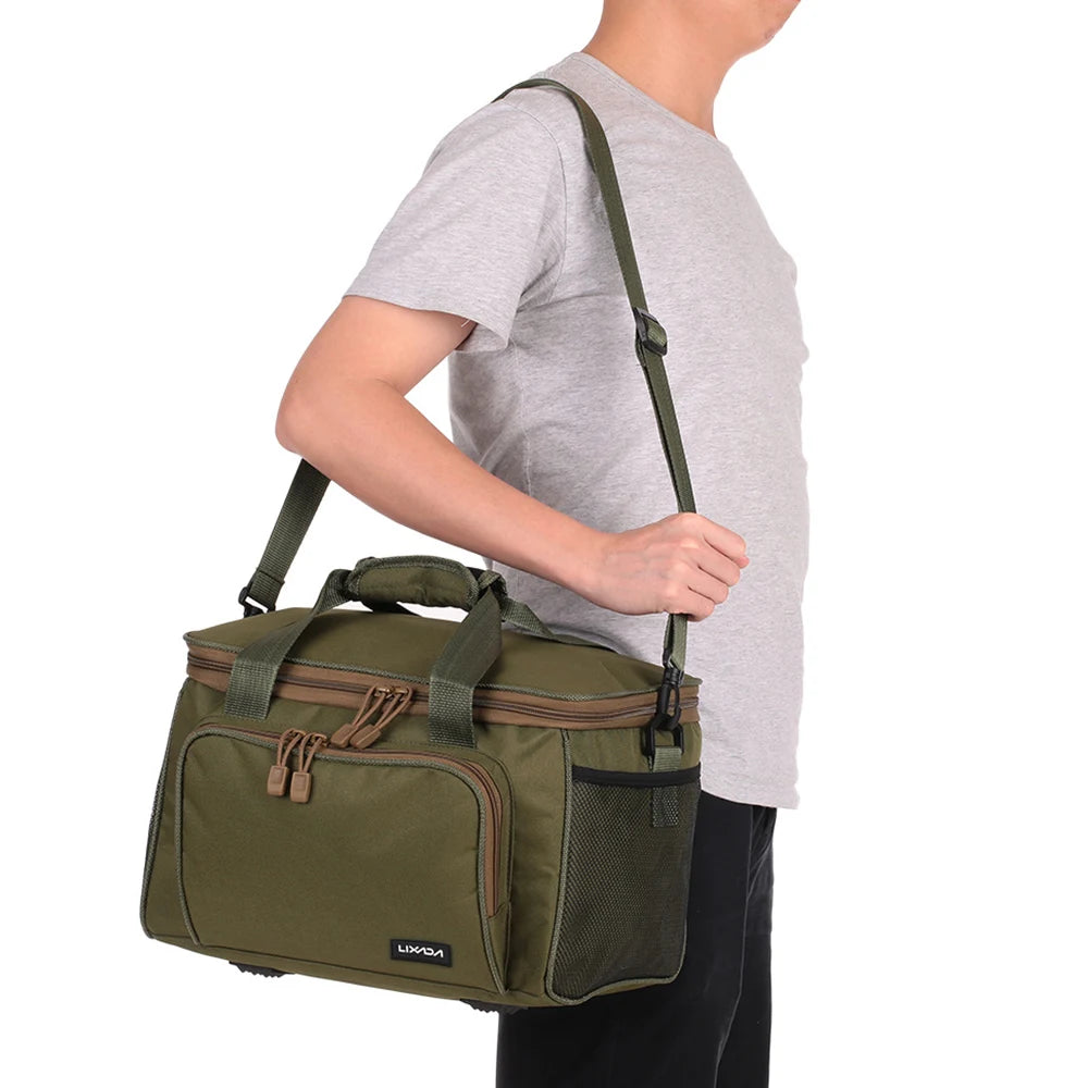 Lixada Fishing Bag Portable Multifunction Canvas