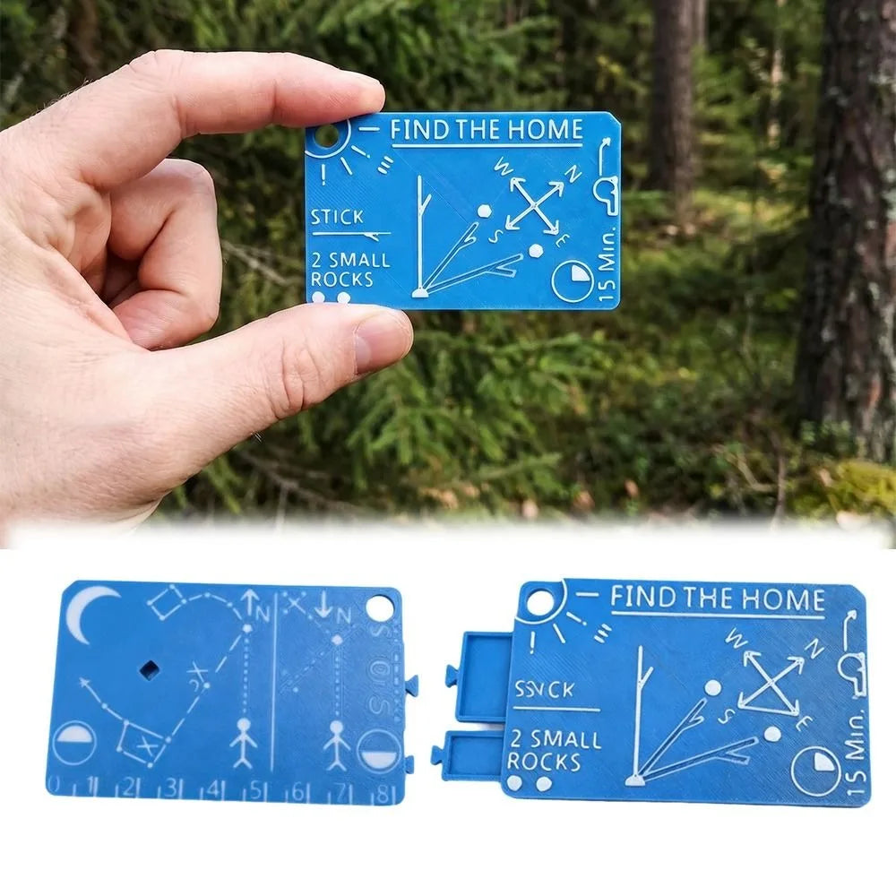 Portable Pocket Survival Guide Card Mini Waterproof Survival