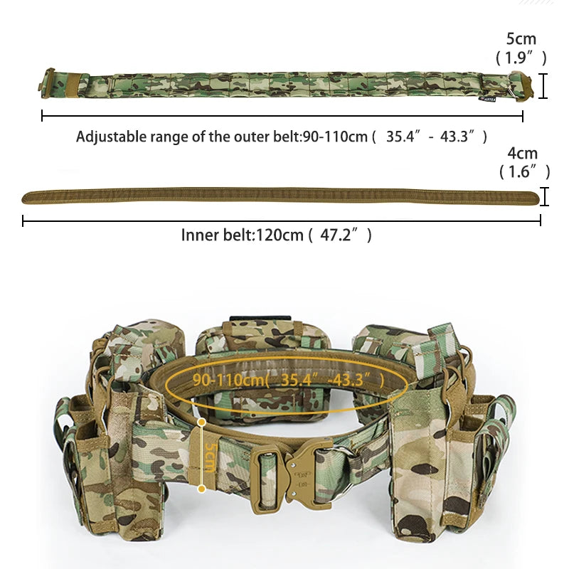 Tactical Waist Bag Hunting Tactical Battle Belt Sets Duty Belts Law